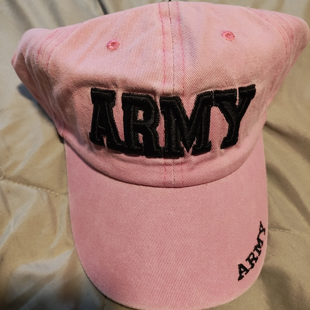 NWT Pink United States army dad hat
